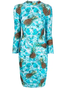 Philipp Plein: Короткое платье  Pineapple Skies