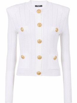 Balmain: Трикотажный кардиган 