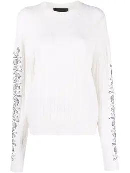 Philipp Plein: Свитер  Skull с блёстками