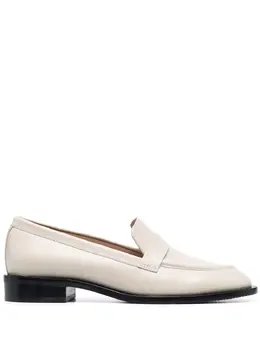 Stuart Weitzman: Бежевые лоферы  Palmer