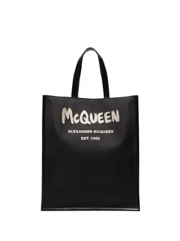 Alexander McQueen: Чёрная сумка-шоппер 