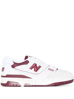New Balance: Белые кроссовки  550