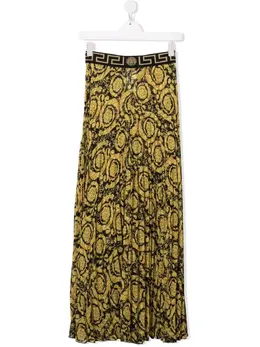 Versace: Плиссированная юбка  Baroque