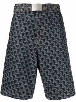 LANVIN: Шорты с геометрическим принтом 