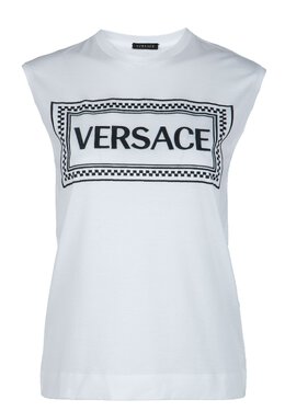 VERSACE: Белая футболка 
