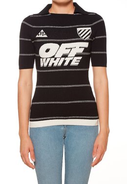 OFF-WHITE: Чёрная футболка 