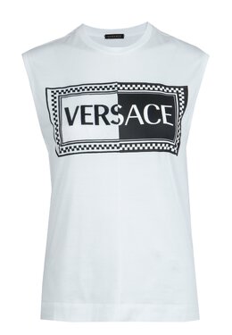 VERSACE: Белая футболка 