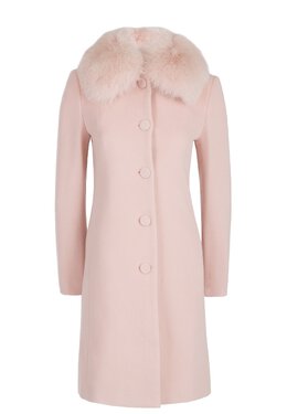 BLUMARINE: Розовое пальто 