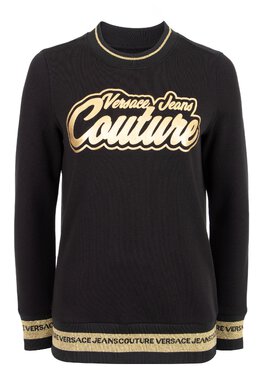 VERSACE JEANS COUTURE: Чёрный свитшот 