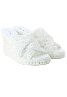 CASADEI: Белые сабо 