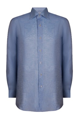 BRIONI: Синяя рубашка 