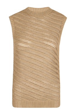 ERMANNO SCERVINO: Коричневый топ 