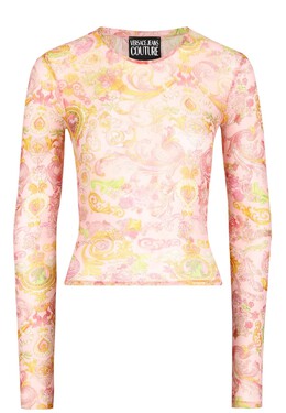 VERSACE JEANS COUTURE: Розовый свитшот 