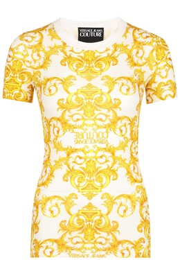 VERSACE JEANS COUTURE: Белая футболка 