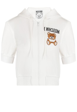 MOSCHINO: Белая толстовка 