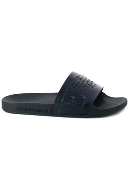 EMPORIO ARMANI: Синие шлёпанцы 