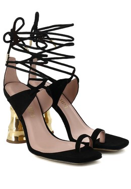 GIA COUTURE: Чёрные босоножки 