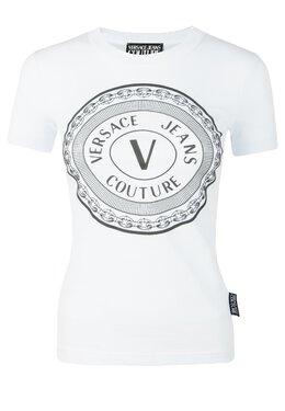 VERSACE JEANS COUTURE: Белая футболка 