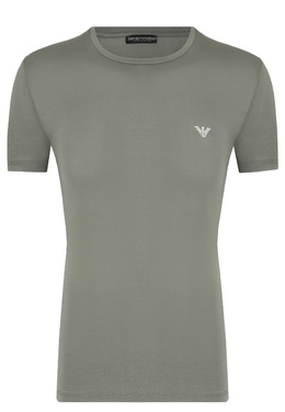 EMPORIO ARMANI: Зелёная футболка 