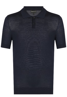 EMPORIO ARMANI: Синее поло 