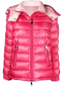 Moncler: Розовая куртка 