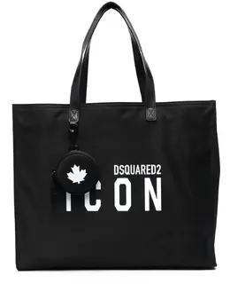 Dsquared2: Сумка-шоппер  Icon с принтом