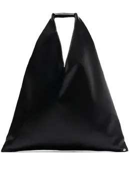 MM6 Maison Margiela: Чёрная сумка-шоппер 