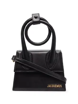 Jacquemus: Чёрная сумка-шоппер  Le Chiquito Noeud