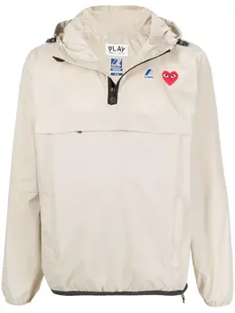 Comme Des Garçons Play: Бежевая толстовка 