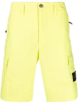 Stone Island: Жёлтые шорты  Compass