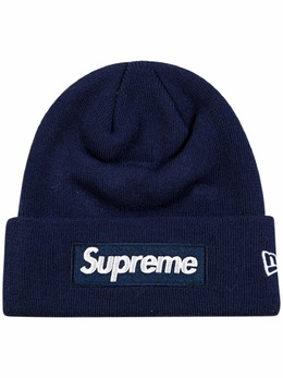 Supreme: Голубая шапка  Box Logo