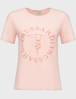 TRUSSARDI: Рожеві футболки 