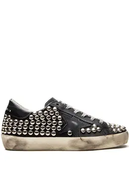 Golden Goose: Чёрные кроссовки  Super Star