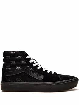 Vans: Чёрные кроссовки  Comfycush Sk8-Hi
