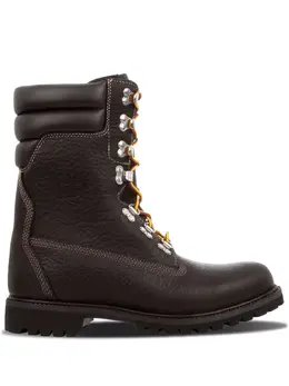 Timberland: Тёмные ботинки 