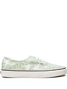 Vans: Зелёные кроссовки  Authentic