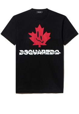 DSQUARED2: Чёрная футболка 