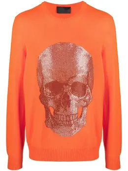 Philipp Plein: Свитер  Skull с принтом