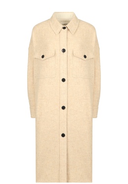 ISABEL MARANT ?TOILE: Серое пальто 