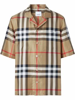 Burberry: Рубашка с коротким рукавом 