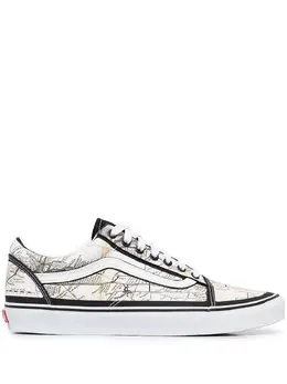 Vans: Белые кроссовки  Old Skool