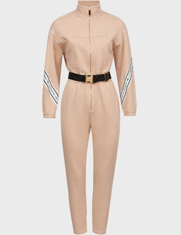 ELISABETTA FRANCHI: Бежевый комбинезон 