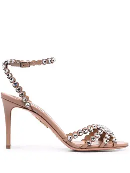 Aquazzura: Розовые сандалии  Tequila