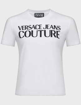 VERSACE JEANS COUTURE: Белая футболка 