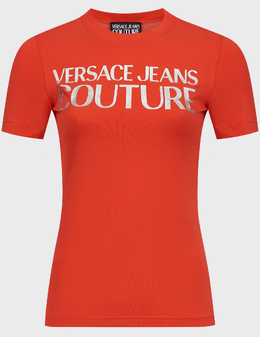 VERSACE JEANS COUTURE: Красная футболка 
