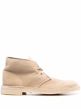 Clarks Originals: Бежевые ботинки 
