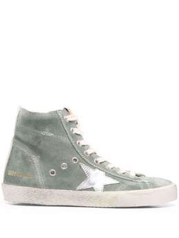 Golden Goose: Зелёные кроссовки  Francy