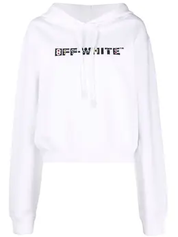 Off-White: Белая толстовка 
