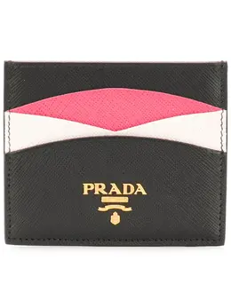 Prada: Чёрный картхолдер 