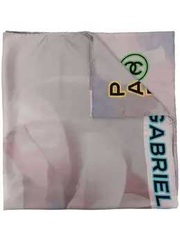 Chanel Pre-Owned: Светлый шарф 